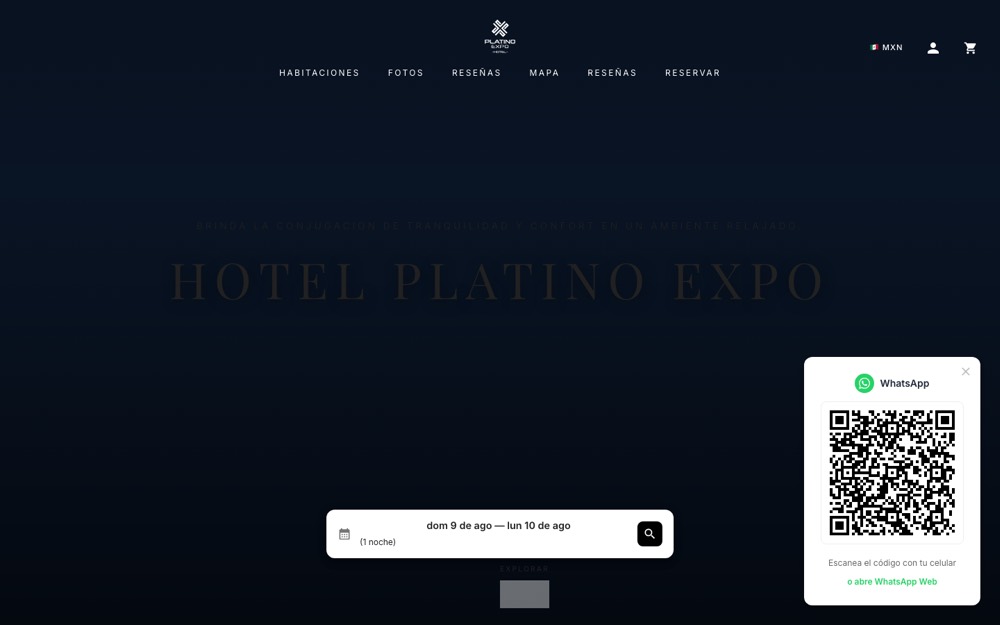 Hotel Platino Expo: sitio hecho con Rotamundos